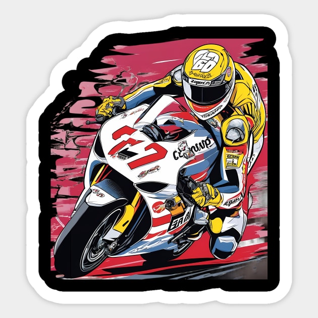 Racer Motorsport Sticker by animegirlnft